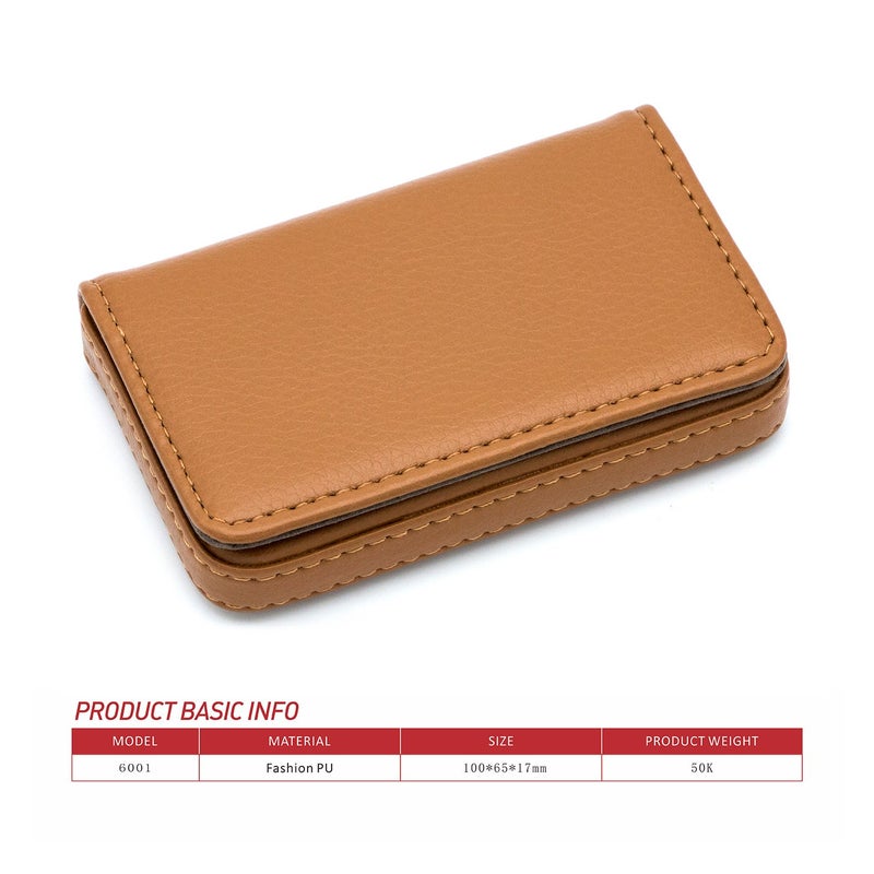 Padike Business Name Card Holder Luxury PU Leather,Business Name Card Holder Wallet Credit card ID Case/Holder For Men & Women - Keep Your Business Cards Clean - Image 2